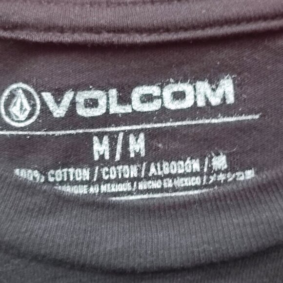 Volcom short sleeve T-shirt black with graphic design men's size M - Picture 4 of 4